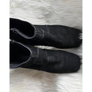 Durango Black Suede Ankle Boots with Rugged Sole